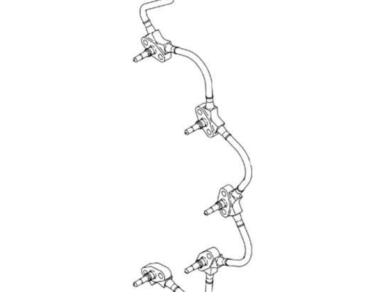 HALF MANIFOLD ASSY,INJECTOR,LEFT | P/N: 0319738340